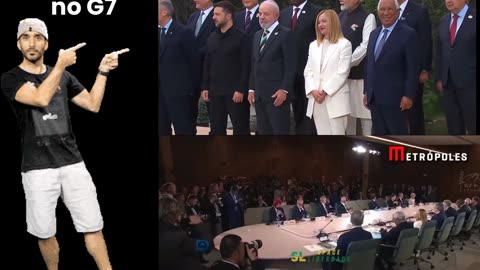 UM BÊBADO NO G7: Lulaladrão passa vergonha e interrompe premiê do Canadá no G7.