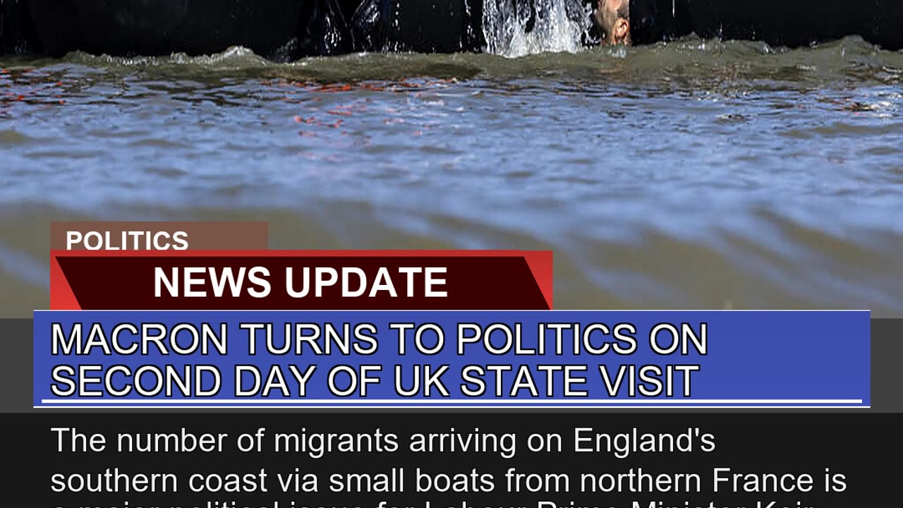 Macron Turns to Politics on Second Day of UK State