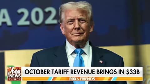 Donald Trump’s tariff revenues hit a record $33 billion in October alone!