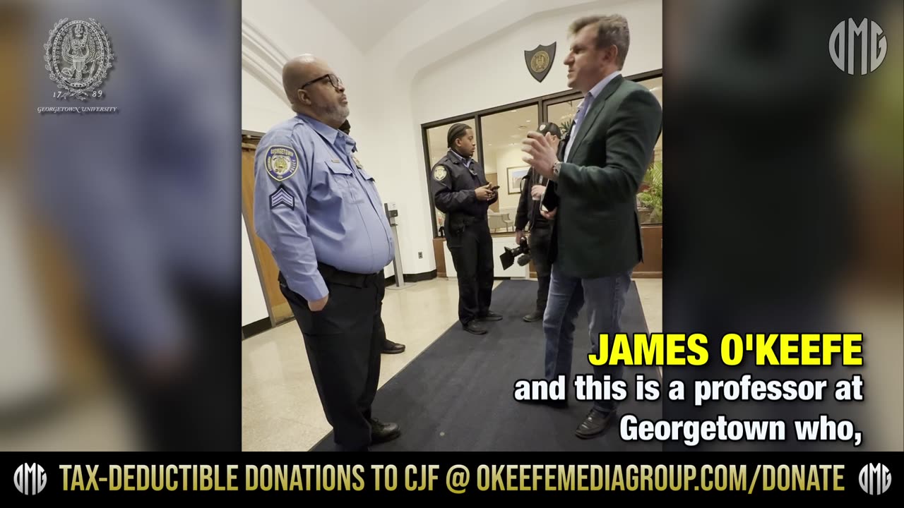 WATCH: COPS CALLED on James O'Keefe After Confronting Georgetown Dean!