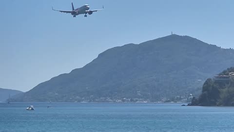 Wizz Airways Landing Into Corfu International Airport 2024