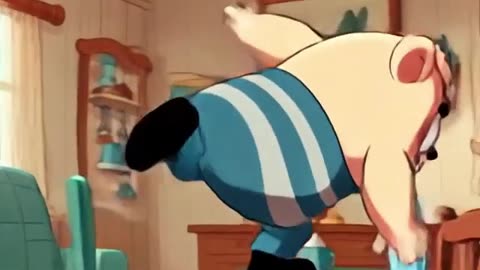 Finn takes a shortcut by climbing a chair #foryou #cuteanimal #shorts #finn #cartoon #finncartoon