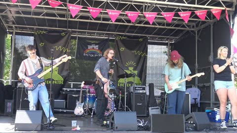 Exeter Devon Gay LGBTQIA Pride 2025 Main state Poppyshow Band 10th May 2025