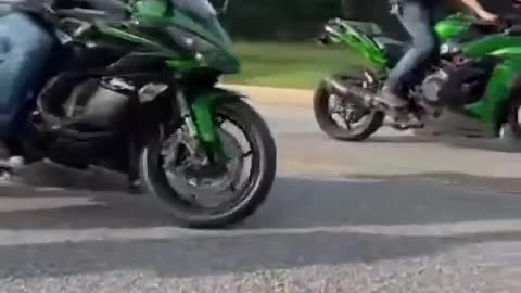 Motorcycle Rider Falls Without Wearing Protective Gear