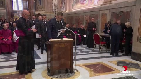 Cardinals to cast first votes for new pope at conclave in the Vatican _ 7NEWS Australia