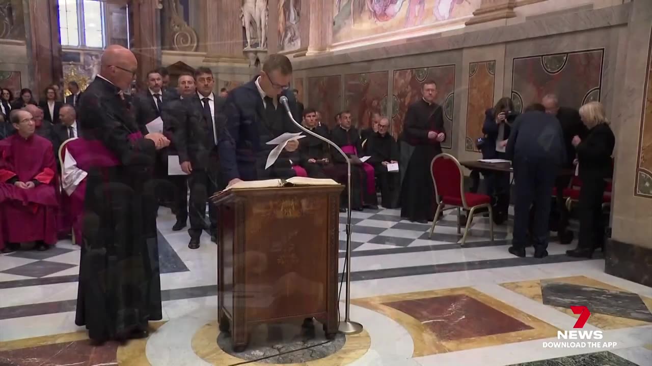 Cardinals to cast first votes for new pope at conclave in the Vatican _ 7NEWS Australia