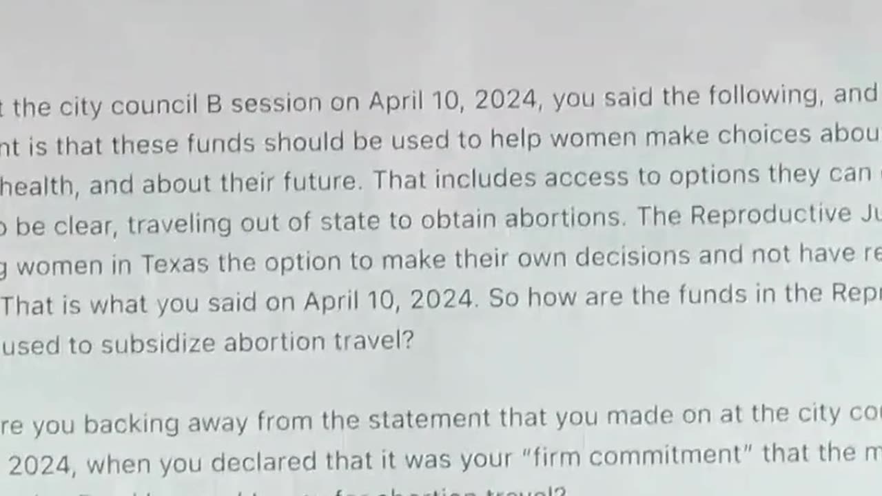 Nov 21, 2024 - SAFA co-founder Patrick Von Dohlen testifies against the “Reproductive Justice Fund”