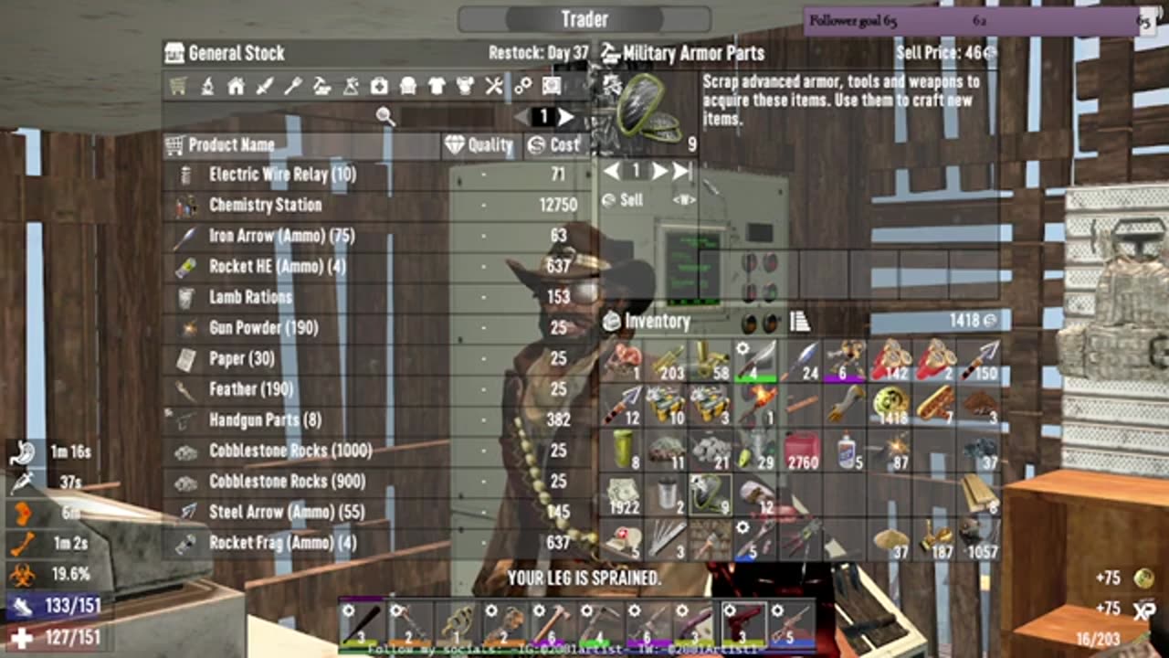 7 Days to die (part 16) Bloodmoon and town exploring