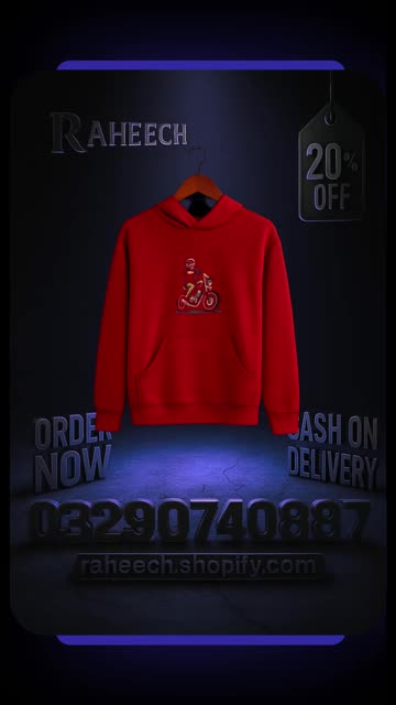 Bike Rider Hoodie - Ride in Style | Premium Quality | Free Shipping + COD Pakistan