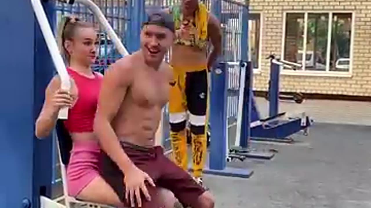Prank on Gym Girl