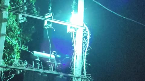 Exploding electric poles