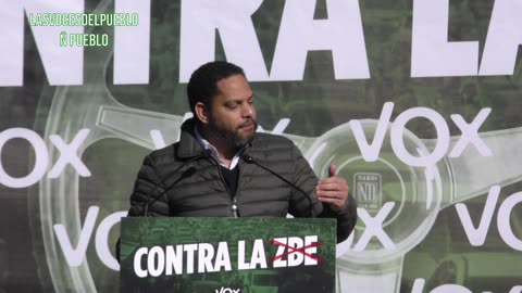 Intervención del secretario general de VOX en la marcha antiZBE