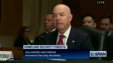 Alejandro Mayorkas hid behind the Holohoax when questioned about letting illegals into the country.