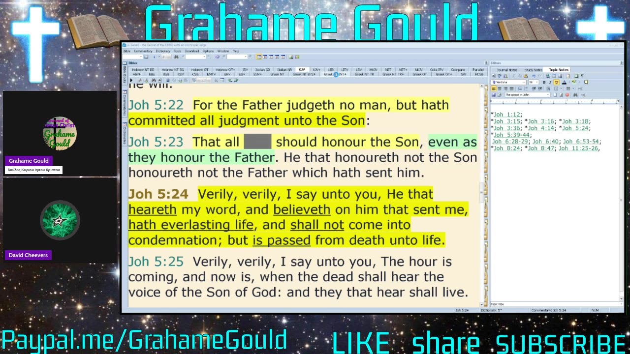 Discussing the gospel and eternal security in John