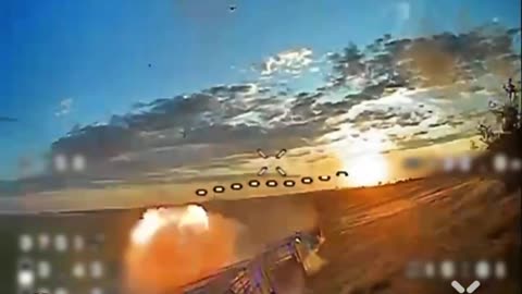 Wild Footage of Drones Going After Pair of Russian Tanks