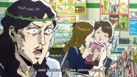 Jesus Christ is mistaken as Johnny Depp! (Saint~Oniisan Funny Clip)