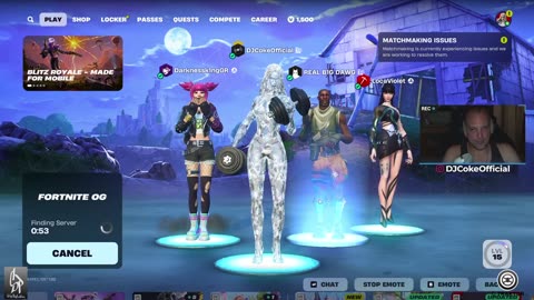 🔴 #Live [GR/CY/EN/BG] 🎮:Fortnite dike mu!! | Follow @ social: @DJCokeOfficial | !addme !social |