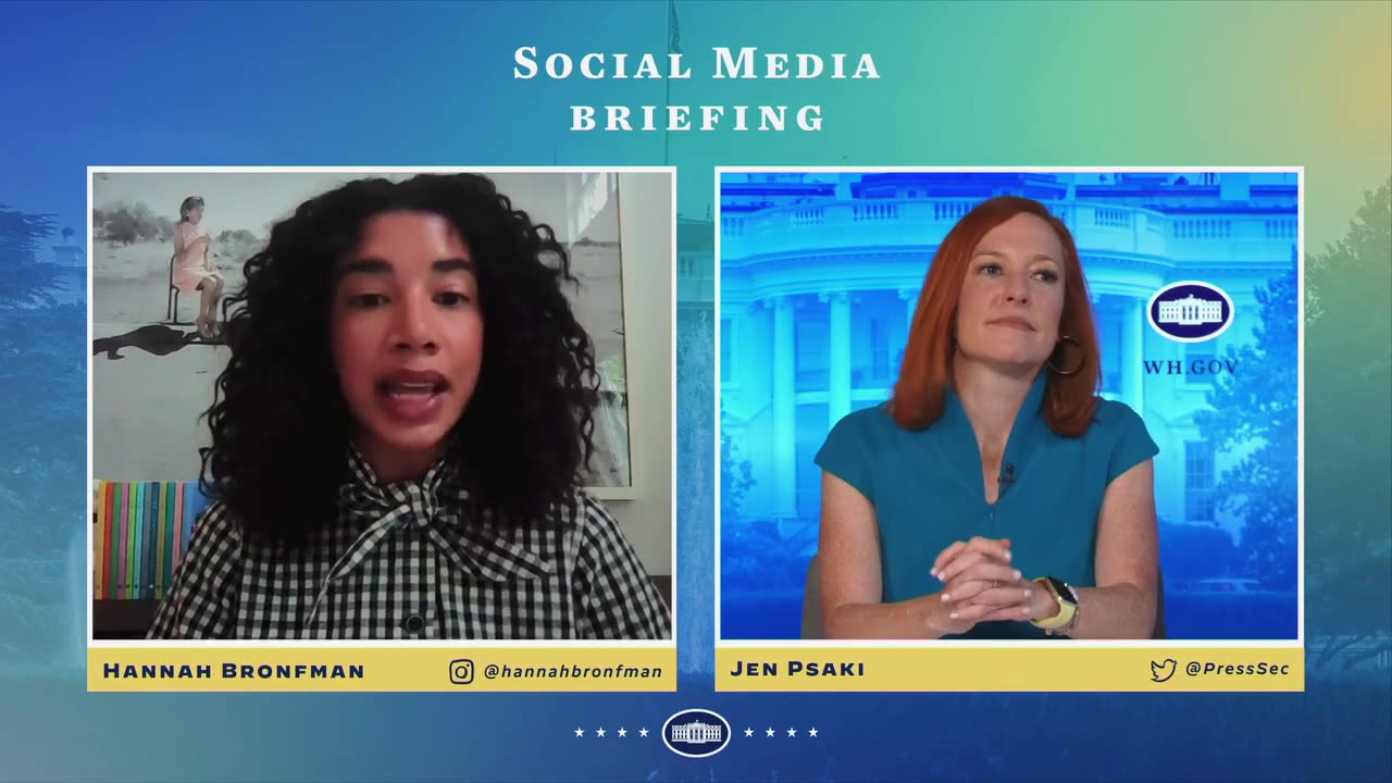 Social Media Briefing with Jen Psaki