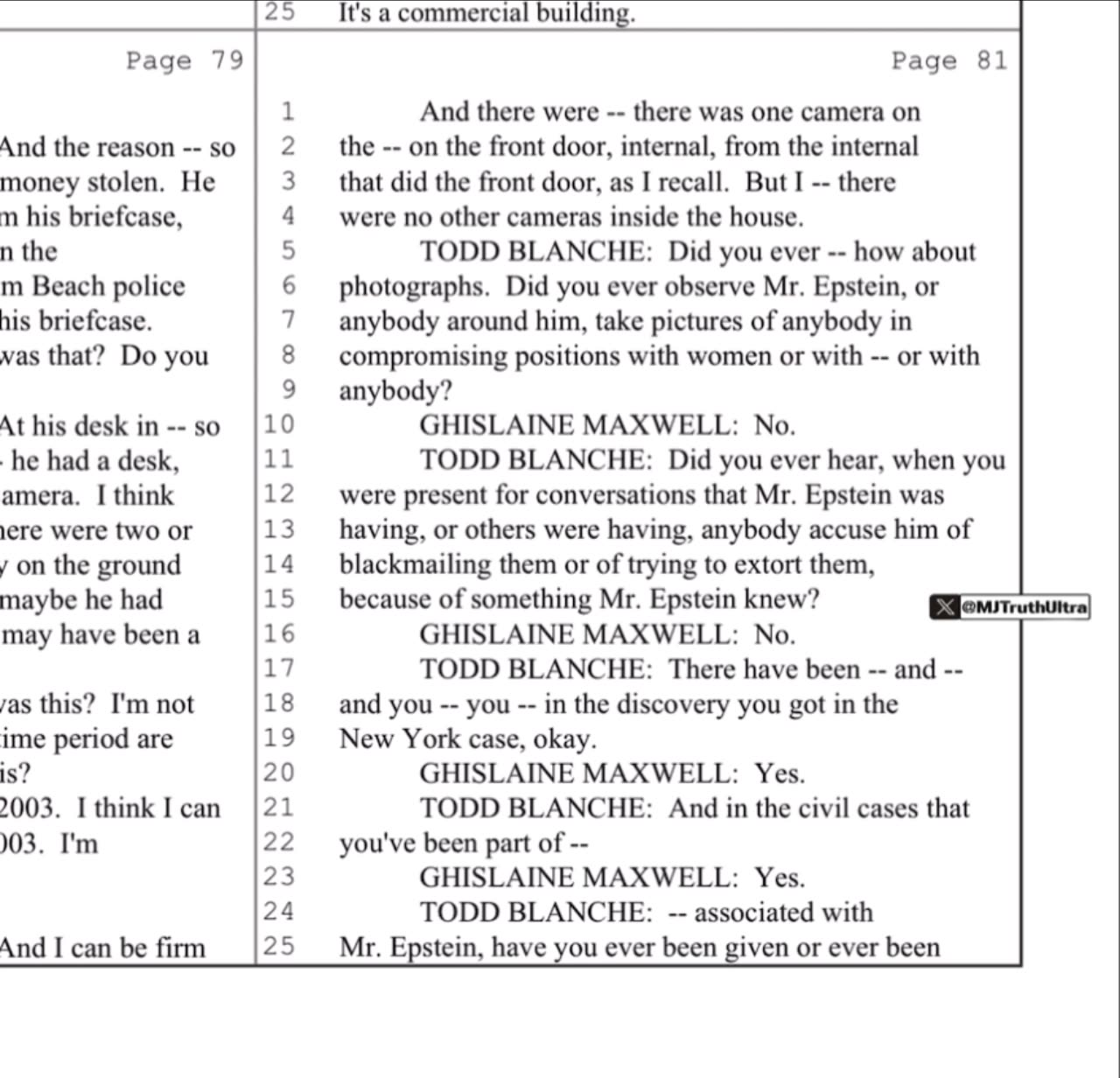 The Palm Beach Police Department installed cameras in Epstein’s Florida home in 2003
