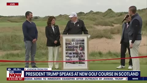 WATCH: Pres. Trump opens Trump International Golf Links in Scotland
