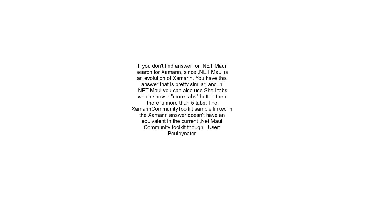 How do I use TabbedPage to scroll tabs
