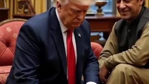 Trump polishing the Imran Khan shoes funny 🤣 #shorts #ai #viralaivideos -