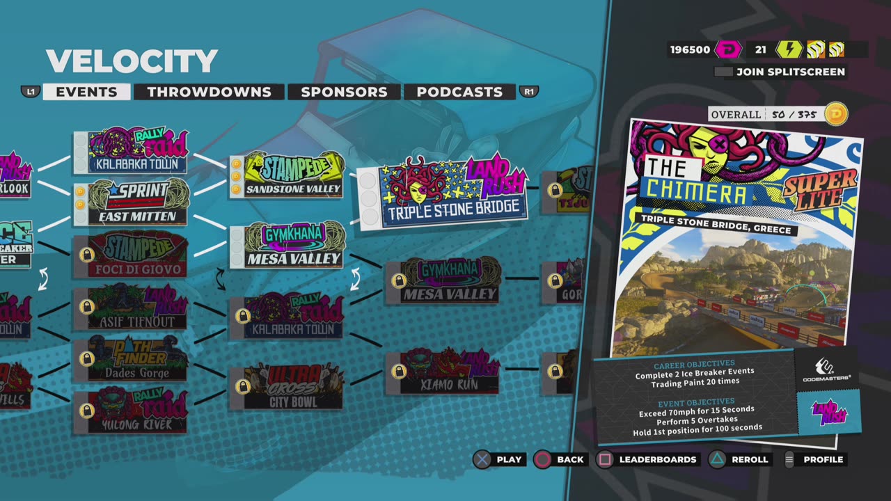 Dirt 5 Online King of the Crown money game & Campaign 4 player splitscreen