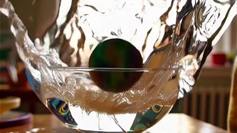 Slow-Mo Splash Lab: Saturday Experiments . #aivideoeditor #aishortfilm