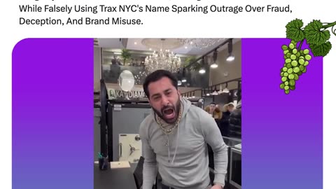 Trax NYC Owner Crashes Out After Akay Diamonds Allegedly Scammed A Customer Using Trax’s Name.
