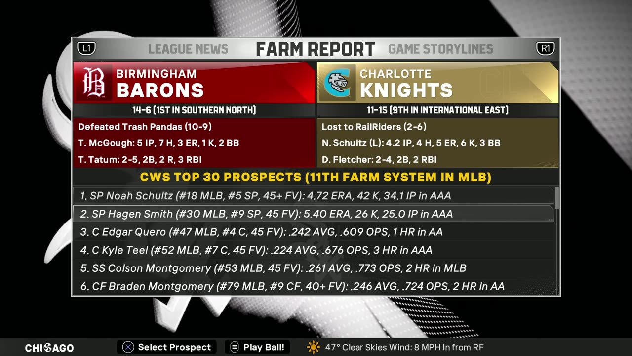 Luis Robert Shows Off His Arm l White Sox Franchise l Ep. 3