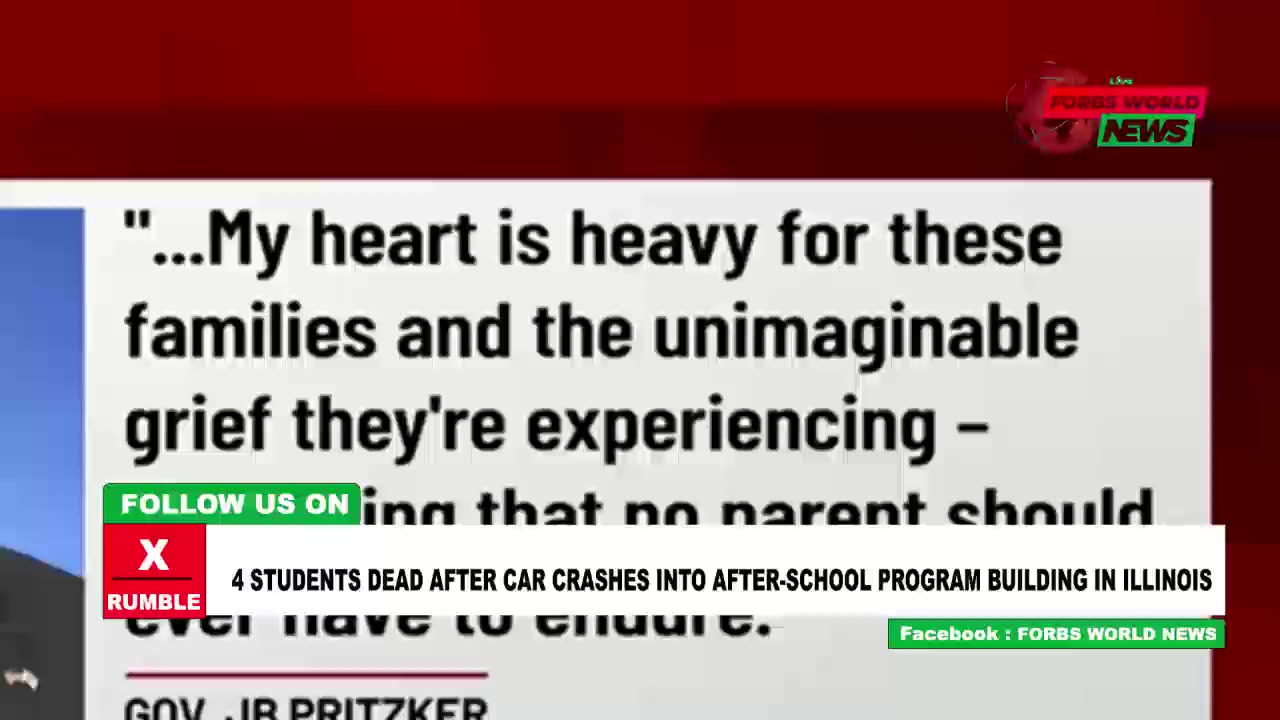 4 students dead after car crashes into after school building in Illinois