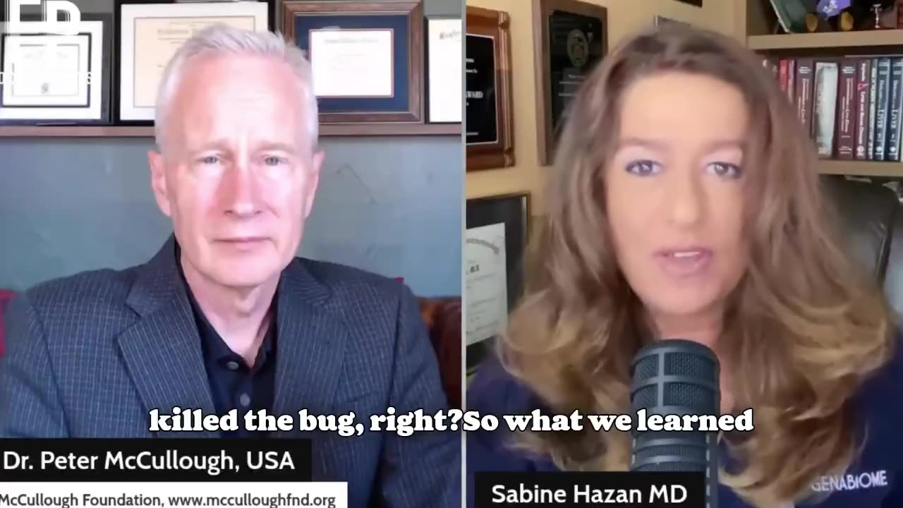 Dr. Peter McCullough asks Dr. Sabine Hazan- "Can stress cause a stomach ulcer?"