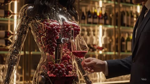 Luxury Robot Sommelier Serves Fresh Wine