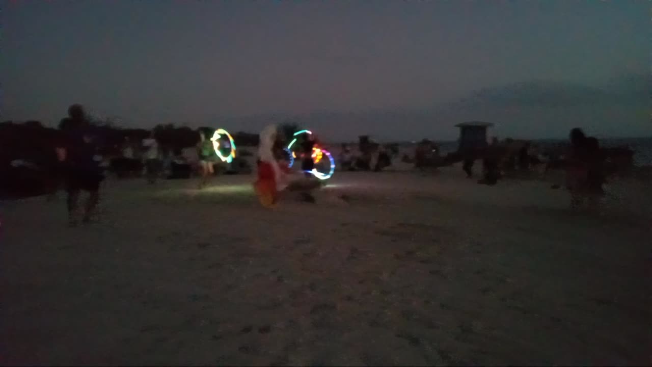 Drum Circle Nokomis Beach night 🥁