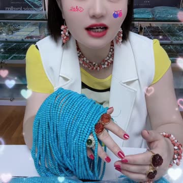 20250625-1 Sleeping Beauty NaturalTurquoise Bead Strand: Flowing Liquid Starry Sky Around the Neck