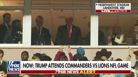 Donald Trump was booed by fans during his appearance at the Washington Commanders 33 VS DETROIT LION