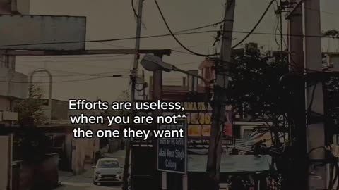 Efforts Are Useless 💔 | When You're Not The One They Want | Harsh Truth Reel