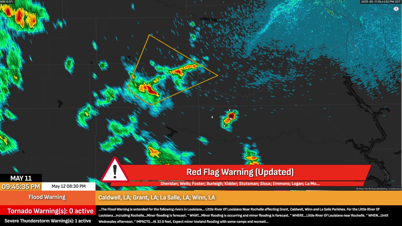 LIVE: Tonight’s Severe Weather Tracker for Truckers 🚛🌩