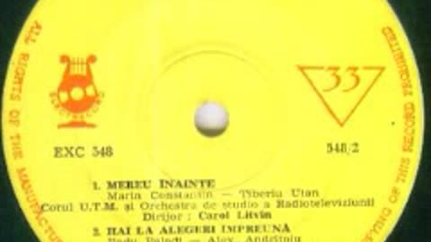 Corul Uniunii Tineretului Muncitoresc-Mereu inainte