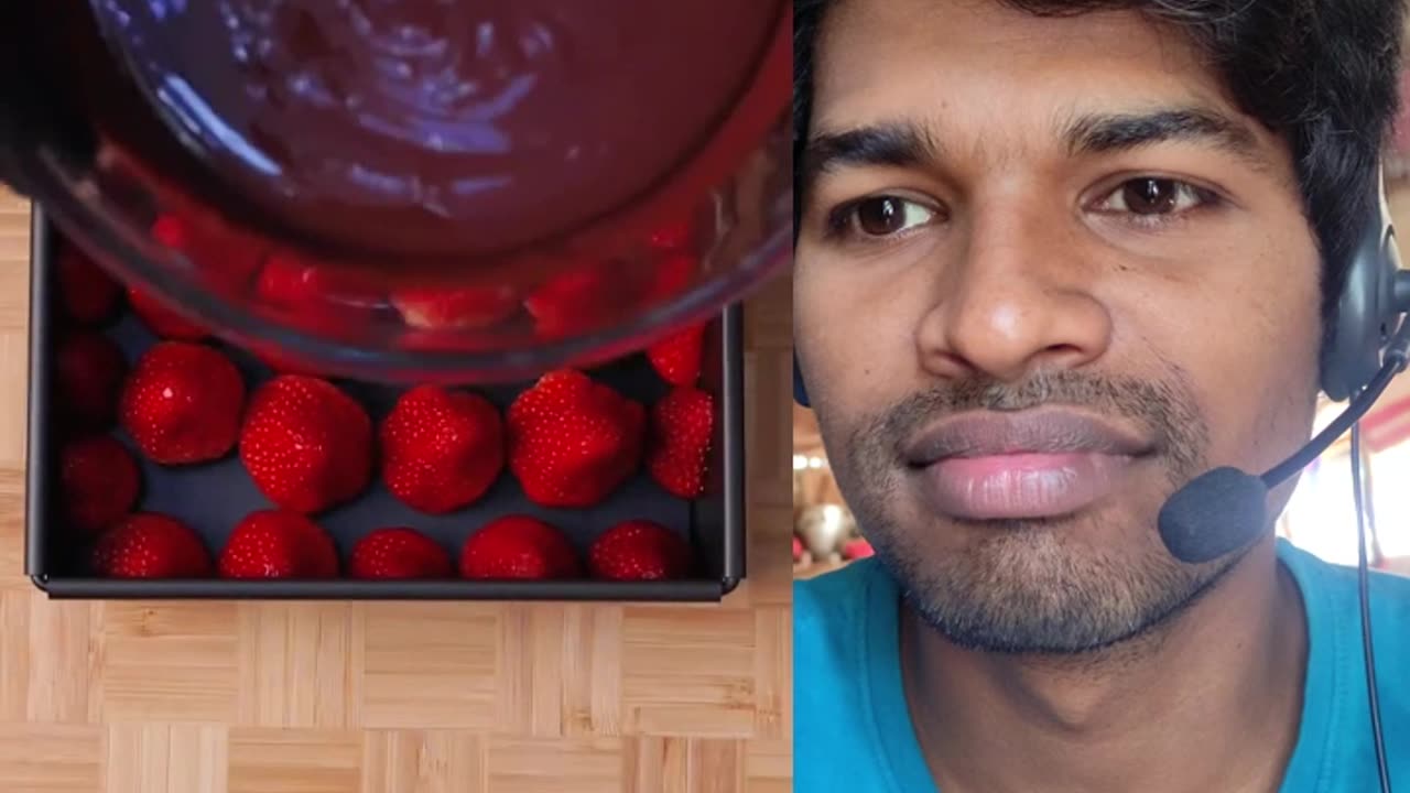 Strawberry chocolate cake