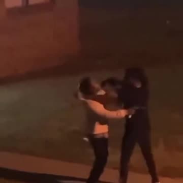 Two Negroes in dangerous entanglement with guns