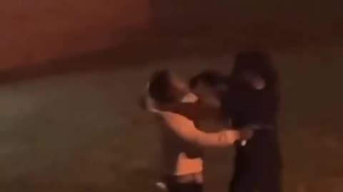 Two Negroes in dangerous entanglement with guns
