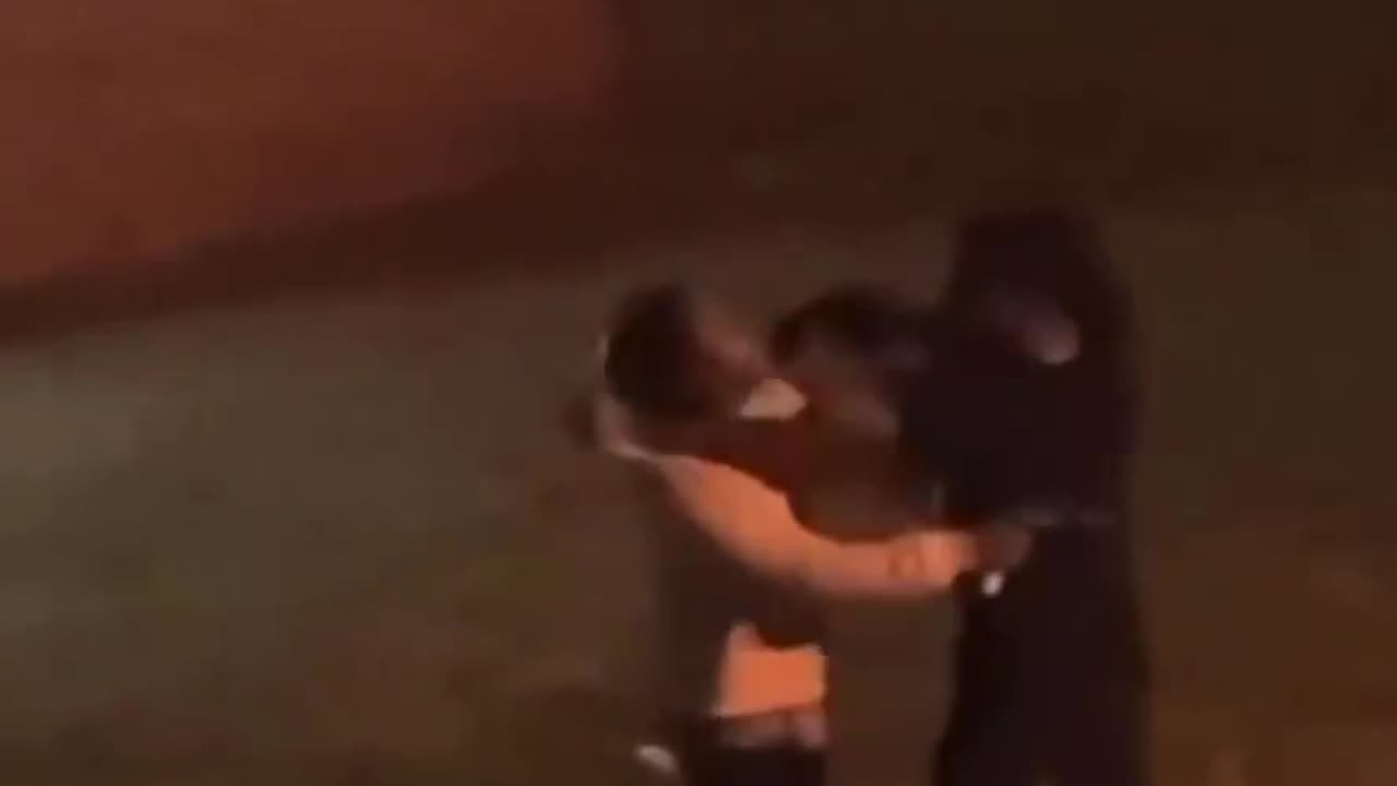 Two Negroes in dangerous entanglement with guns