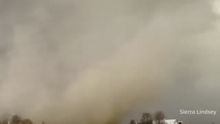 Huge gustnado intercept in Minier, IL