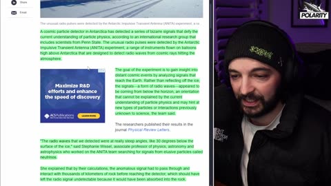 Polarity-Mysterious Signals Found Coming from BENEATH THE ICE In Antarctica!?