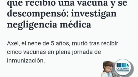 AXEL niño con 5 años MUERTO tras VACUNAS CALENDARIO❗️❗️❗️😢
			