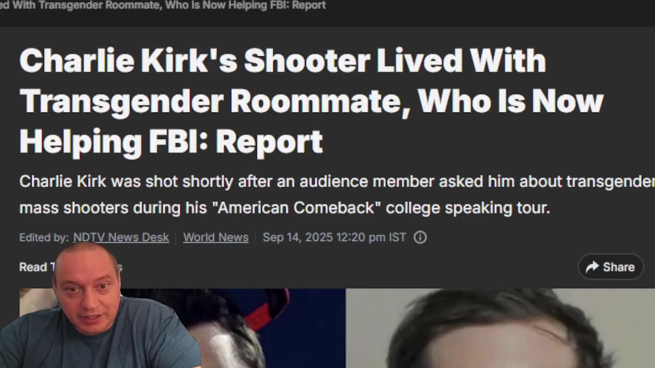 FBI Just INDICTED MORE CHARLIE KIRK ASSASSIN COLLABORATOR SAYS REPORT as Roommate Helping Trump DOJ