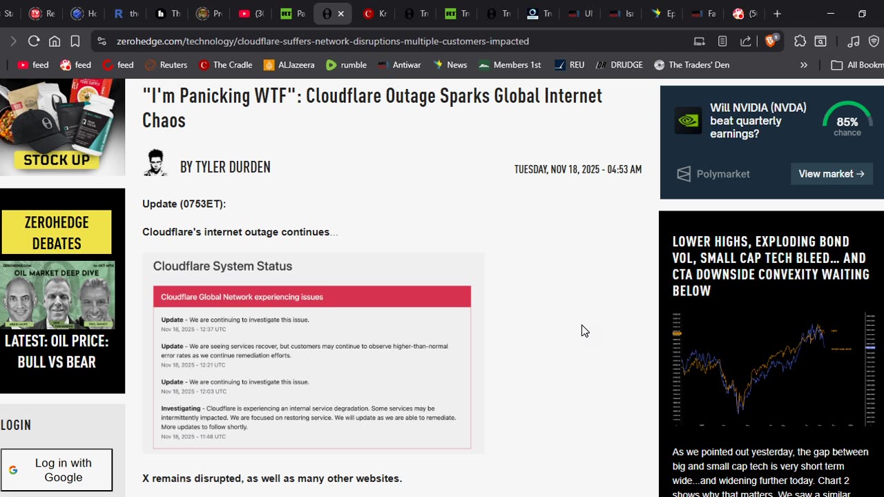 Cloudifare Down is a Test Run to Pull the Plug on the Internet