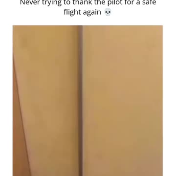 Never trying to thank the pilot for a safe flight again 😬