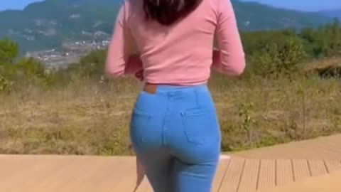 The charming back of plump girls